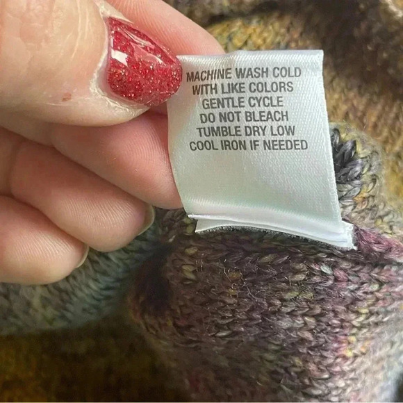 db Established 1962 Women’s Plus Rainbow Striped Sweater 3X Rounded  3/4 Sleeve - Picture 7 of 10